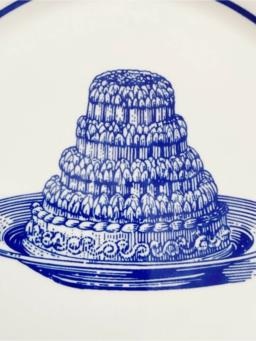 Williams Sonoma Carême Dessert Plates Set of 3 Blue White Made in England